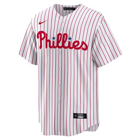 philadelphia phillies nike home replica team jersey - white|MLB Philadelphia Phillies Men's Replica Baseball Jersey .